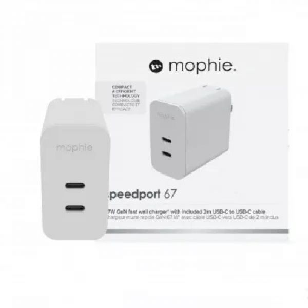 Cốc sạc nhanh Mophie 67W 2 cổng Type-C GaN Cốc sạc nhanh Mophie 67W 2 cổng Type-C GaN