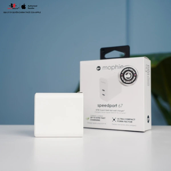 Cốc sạc nhanh Mophie 67W 2 cổng Type-C GaN Cốc sạc nhanh Mophie 67W 2 cổng Type-C GaN